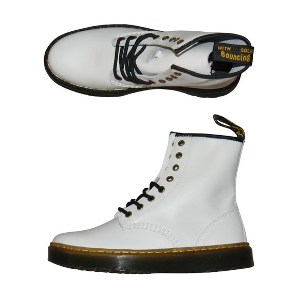 Dr. Martens Zavala Leather Combat Boots Women's Size 9 Men's Size 8 NEW - Picture 2 of 9